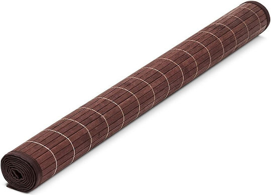 Relaxdays Non-Slip Bath Mats Set Wooden 10020069_450 Brown 100x80cm
