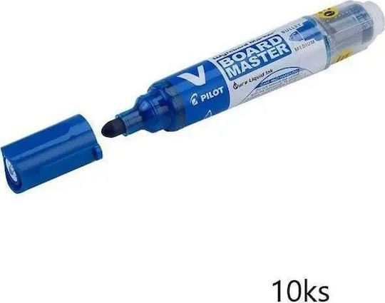 Pilot V-BOARD Μαρκαδόροι Πίνακα Μπλε 6mm Σετ 10τμχ