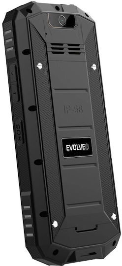 Evolveo StrongPhone X5 Dual SIM Устойчив Мобилен Телефон с Бутони Черно-Сиво