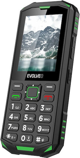 Evolveo StrongPhone X5 Dual SIM Resistant Mobile with Buttons Black-Green