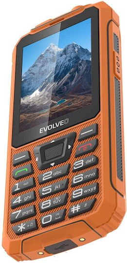 Evolveo StrongPhone Z6 Dual SIM Telefon Mobil Rezistent cu Butoane Portocaliu