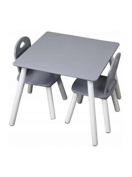 Kesper Kids Table Set with Grey Chairs Kesper