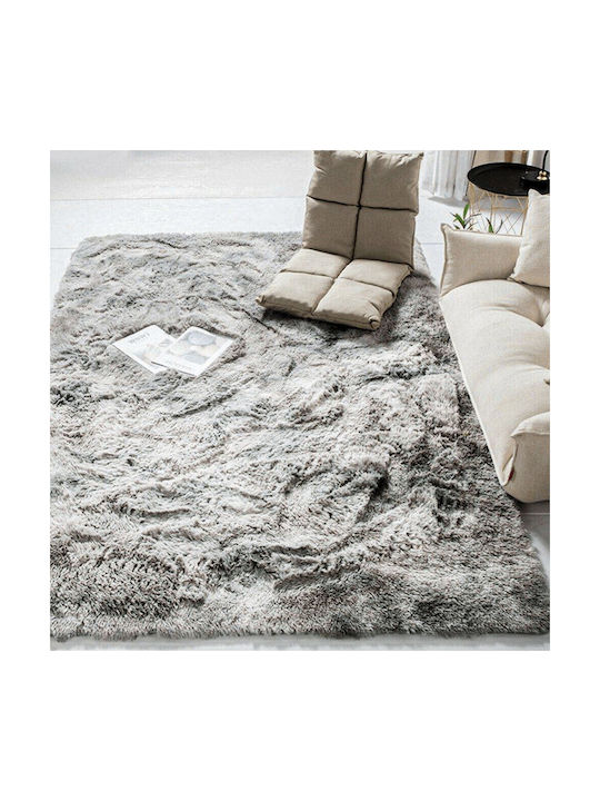 Strado Carpets Rug Rectangular Shaggy Ombresilver (light Grey)