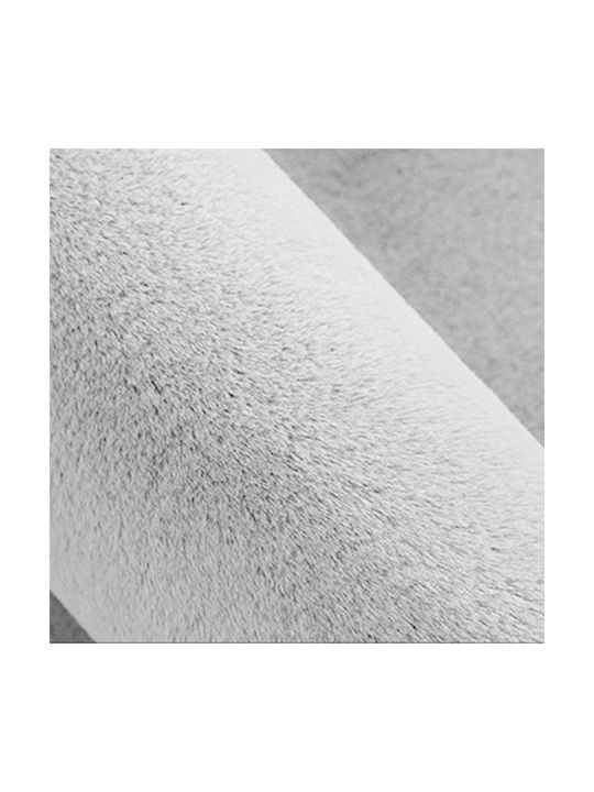 Strado Carpets Χαλί Διάδρομος Shaggy White 80x150cm
