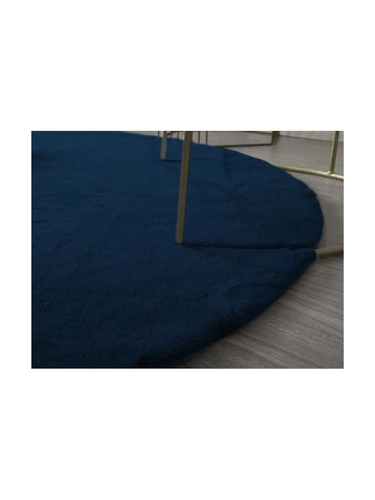 Strado Carpets Covor Rotund Albastru închis