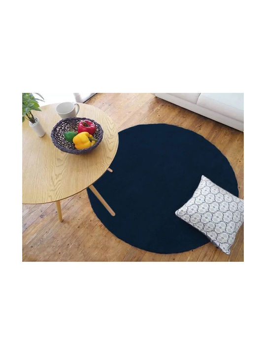 Strado Carpets Covor Rotund Albastru închis