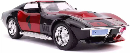 1969 Chevy Corvette Harley Quinn Метален Автомобил Мащаб 1:24