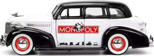 Jada 1:24 Scale Chevrolet Master Deluxe 1939 Metal Car Set Mr Monopoly Figure