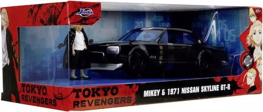 Set Tokyo Revengers Figurină Metalică 7cm Nissan Skyline Gtr Mașină Push Scară 1:24