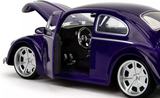 Set Wednesday Metalic Mașină Push Volkswagen Beetle 1:24 Figurină Metalică Wednesday 7cm