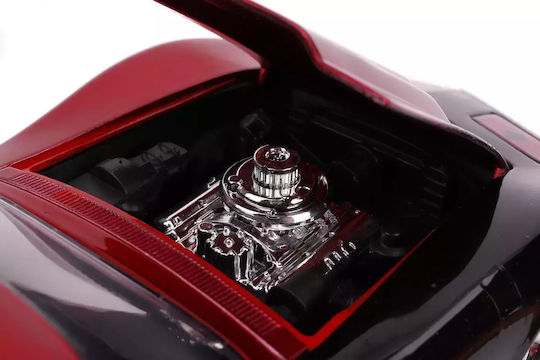 1969 Chevy Corvette Harley Quinn Метален Автомобил Мащаб 1:24