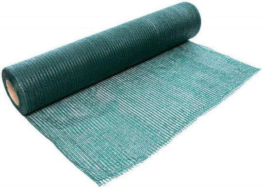 Plasă De Umbră 80 G/m² Rată De Umbrire 85% Verde 10×2 M 50 Legături De Montare 150×2,5 Mm
