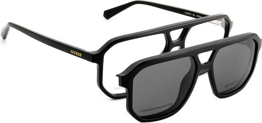 Guess Gu50219 001 Щипка Монохромна Органична Пластмасова Рамка 52-17-135