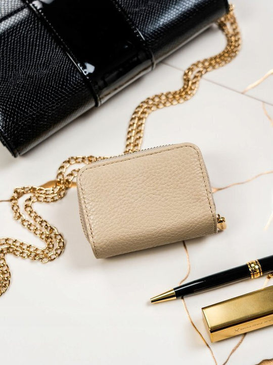 Klein Damen Geldbörse mit RFID Beige