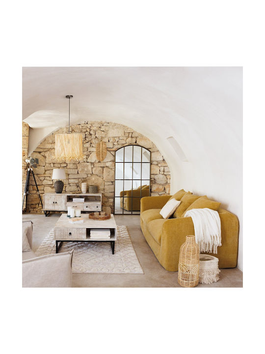 Atmosphera Διακοσμητικό Βάζο Ψάθινο Lour Καφέ Φ22xΥ55cm