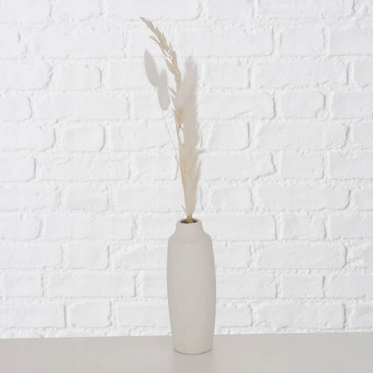 Boltze Dekorative Porzellanvase Weiß Y16cm