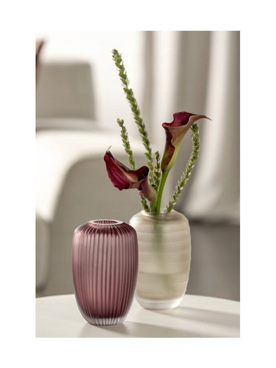 Leonardo Vază Decorativă Sticlă Violet 16cm 1buc