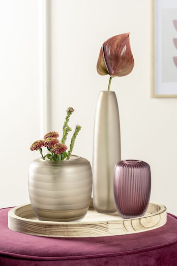 Leonardo Vază Decorativă Sticlă Violet 16cm 1buc