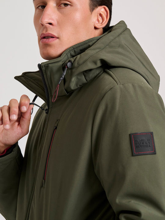 Χειμωνιάτικο Μπουφάν Softshell Αδιάβροχο και Αντιανεμικό Πράσινο