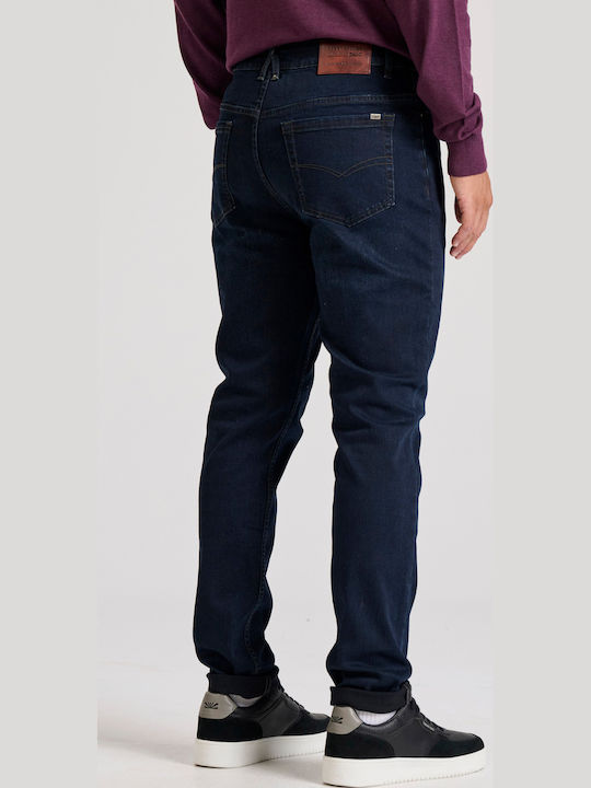 Ανδρικό Παντελόνι Τζιν Ελαστικό Slim Tapered Fit Μπλε
