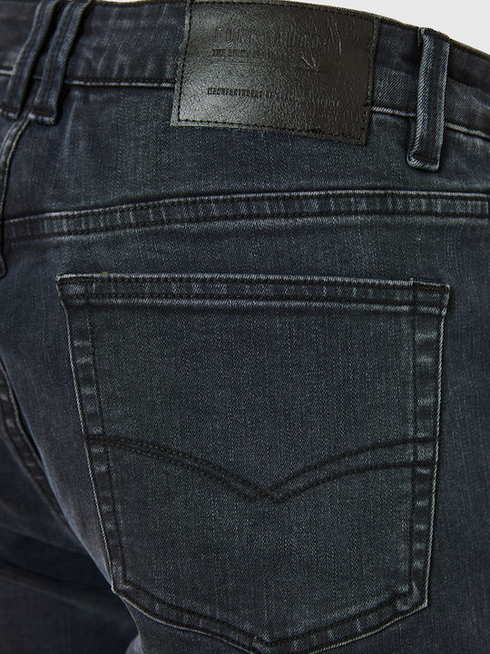 Men's Jeans Pants Elastic with Slim Fit Light Fading