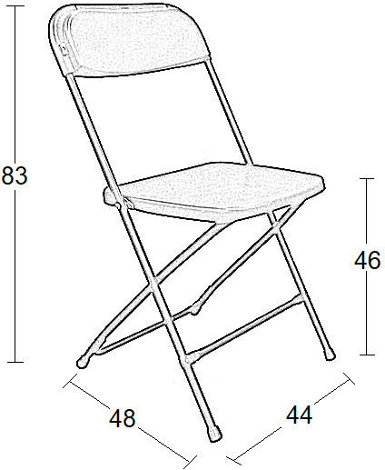 Outdoor Chair Metallic Bold Black