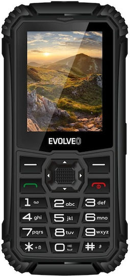 Evolveo StrongPhone Q1 Dual SIM Ανθεκτικό Κινητό με Κουμπιά Black-Orange