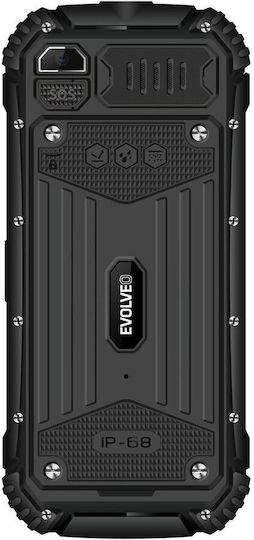 Evolveo StrongPhone Q1 Dual SIM Ανθεκτικό Κινητό με Κουμπιά Black-Orange