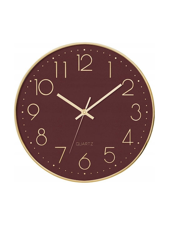 Atmosphera Silent Atmosphera Wanduhr Rot Ø30cm