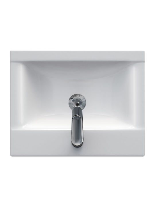 Cersanit Countertop Sink Ceramic 50x39.5cm Red