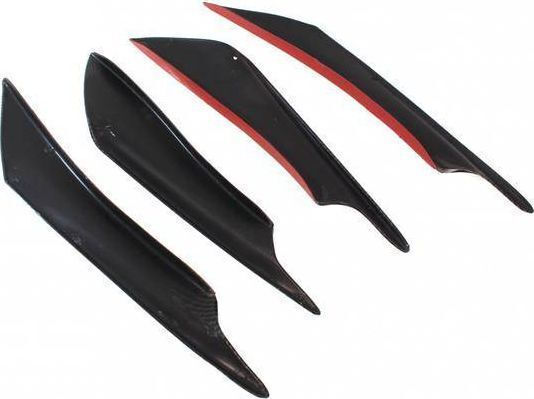 Mtuning Universal Front Bumper Side Extensions Set 4 Pieces