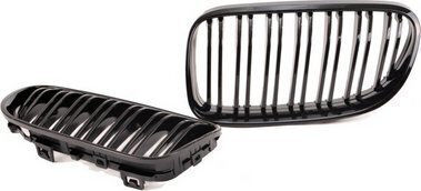 Mtuning Sport Grille Double Side Plates Gloss Black BMW 3 E92 E93 Facelift 2010-2013