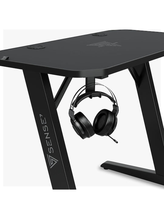 Γραφείο Gaming Nomad Ξύλινο Μαύρο 120x60εκ.
