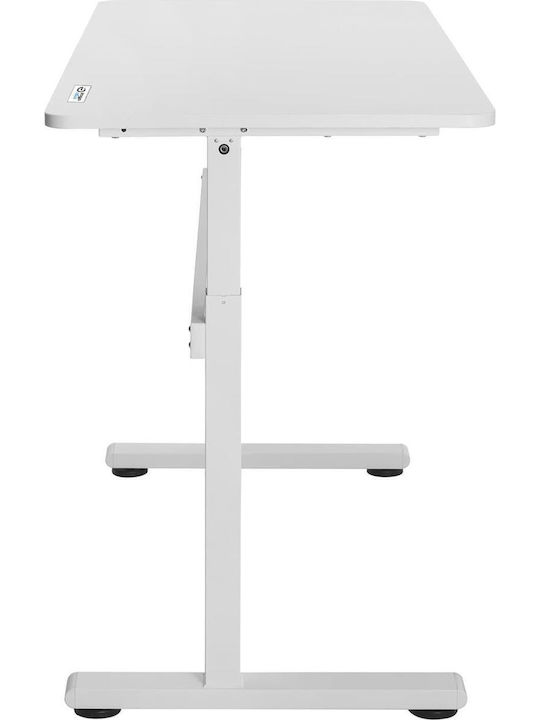 Γραφείο Er-401 W Ξύλινο White 140x60x70εκ.