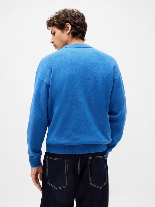 Herrenblusen Polo Langarm Blauer
