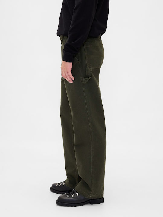 '90s Trousers in Loose Fit Black Moss
