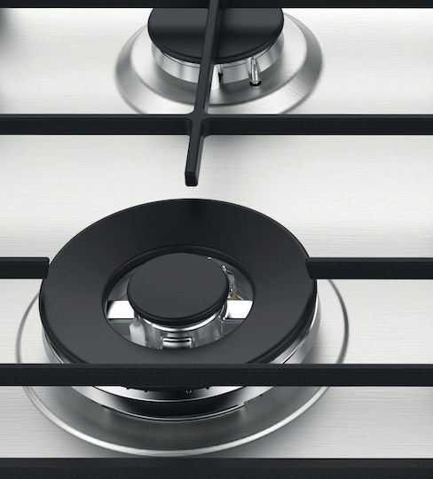 Whirlpool Εστία Υγραερίου Αυτόνομη 59x51εκ. Ασημί
