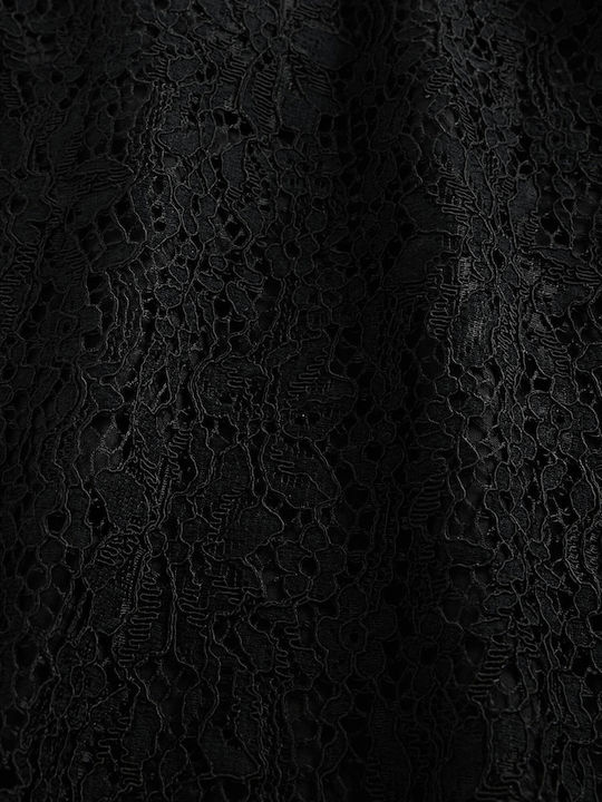 Σατέν Ψηλόμεση Maxi Φούστα True Black