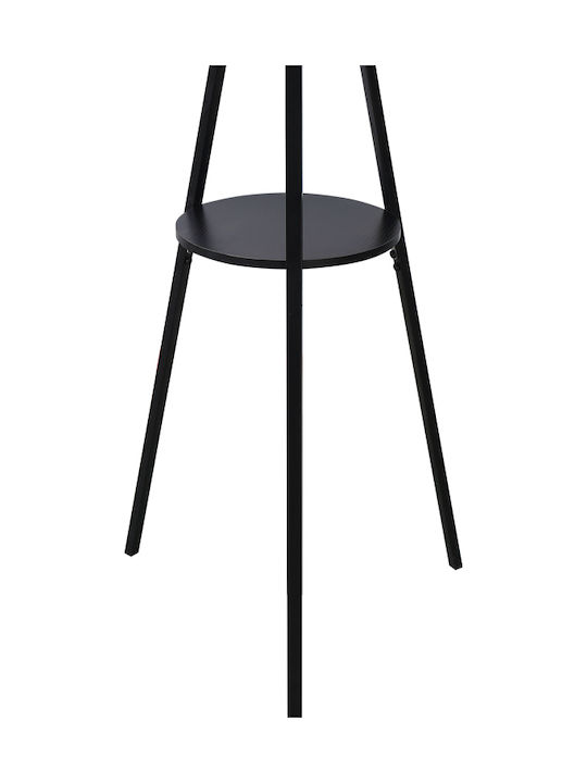 Pakketo Denner Καλόγερος Μεταλλικός Μαύρος 48.5x48.5x180cm