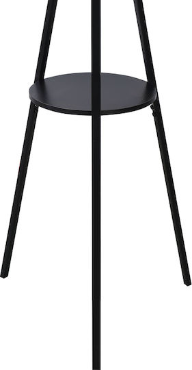 Pakketo Metallic Coat Rack Black Denner 48.5x48.5x180cm