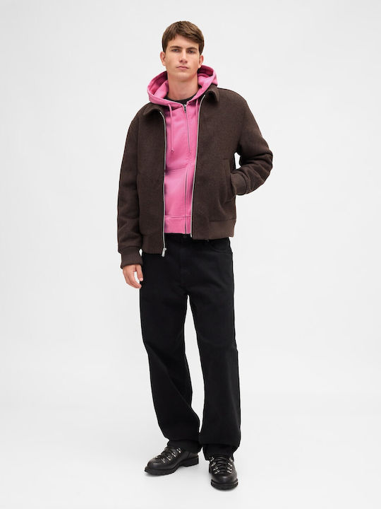 Sweatshirt Fleece with Hood French Pink