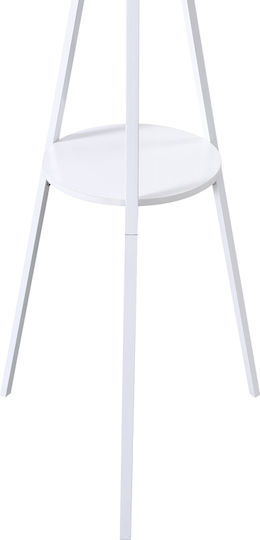 Pakketo Denner Καλόγερος Μεταλλικός Λευκός 48.5x48.5x180cm