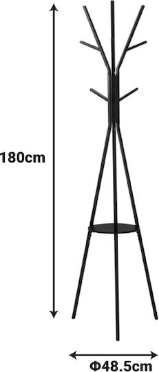 Pakketo Denner Καλόγερος Μεταλλικός Λευκός 48.5x48.5x180cm