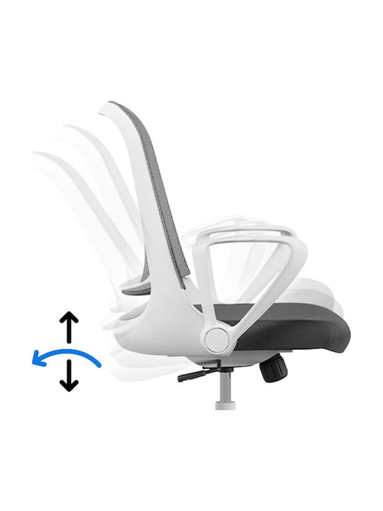 Кресло Офисно Sopty White-Grey SENSE7