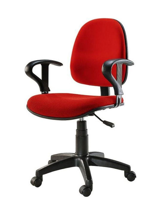 Καρέκλα Γραφείου με Μπράτσα Red Techly