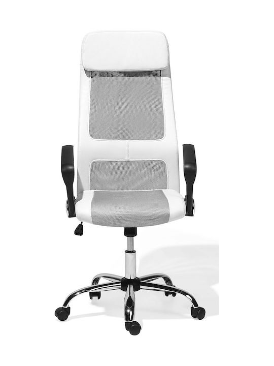 Office Chair with Reclining White Beliani