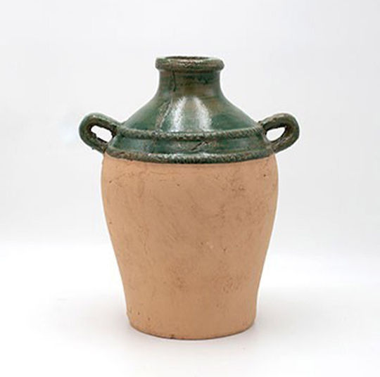 Eurolamp Dekorative Vase Keramik Grün Ø21,5xH26,5 cm