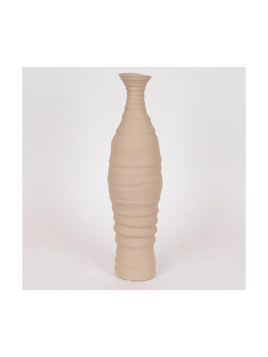 Decorative Vase Brown 12x12x48cm