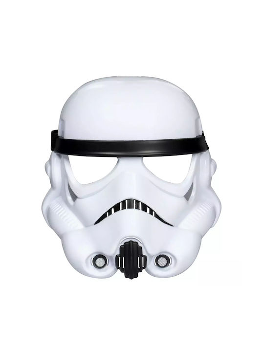 Πλαστική Μάσκα Προσώπου Stormtrooper Λευκή