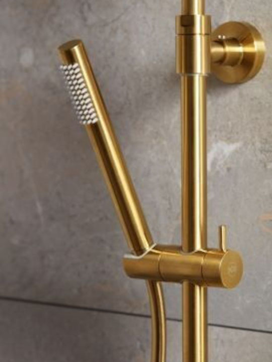 KFA Duschsäule mit Armatur Gold